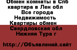 Обмен комнаты в Спб квартира в Лен.обл - Все города Недвижимость » Квартиры обмен   . Свердловская обл.,Нижняя Тура г.